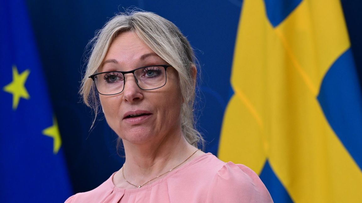 Sverigedemokraternas socialpolitiska talesperson Jessica Stegrud. Foto: Jonas Ekströmer/TT