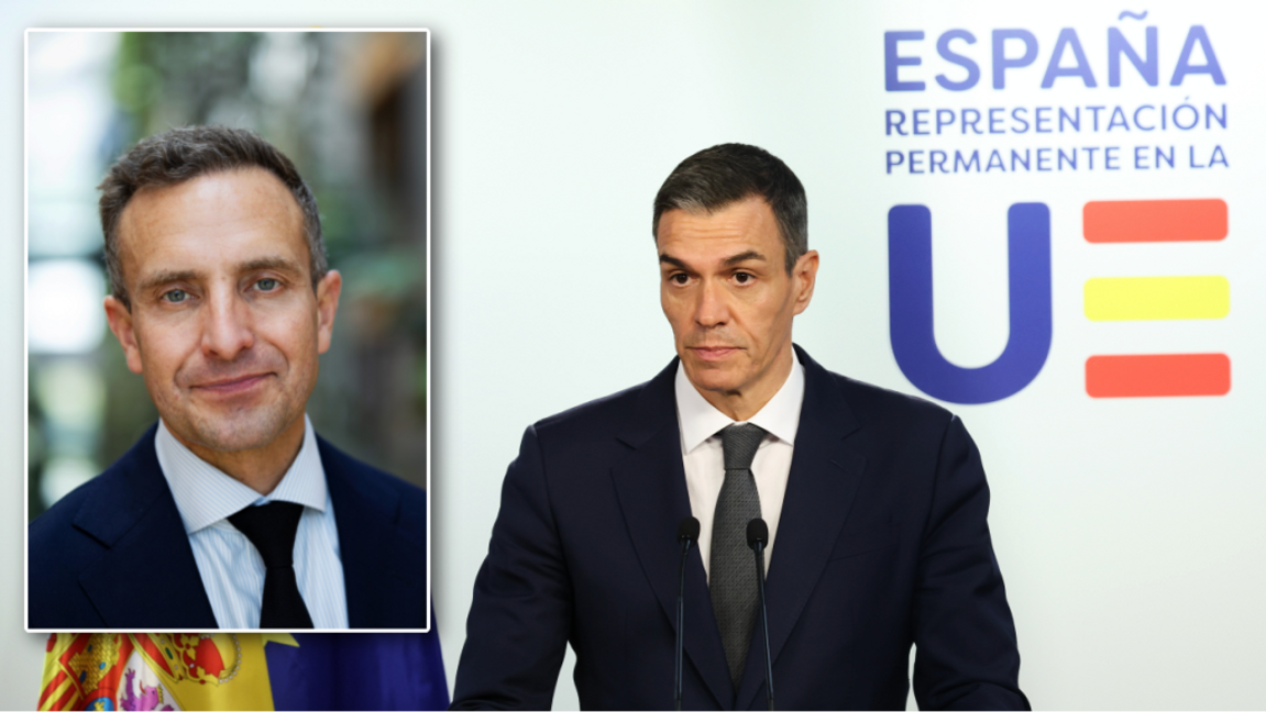 ”Socialdemokrater runt om i Europa håller premiärminister Pedro Sánchez om ryggen”, säger Tomas Tobé. Foto: Caisa Rasmussen/Omar Havana/AP/TT