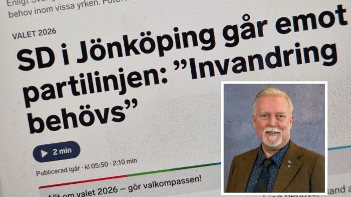 Jan-Ove Lipponen (SD). Foto: SD/Faksimil Sveriges Radio.
