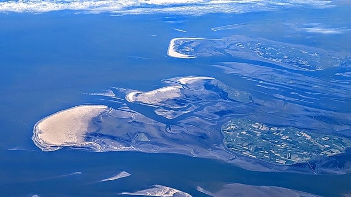 Några av de frisiska öarna. Foto: Wikipedia