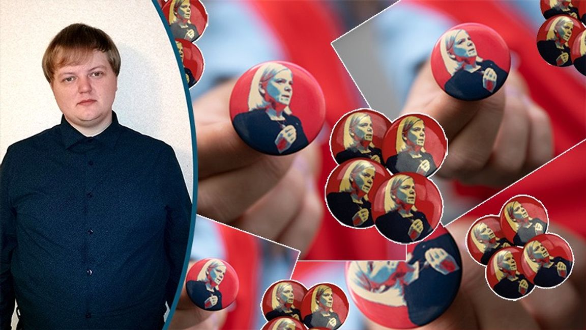 John Gustavsson har svårt att se statsministern som en ny Obama. Foto: Socialdemokraterna/Montage