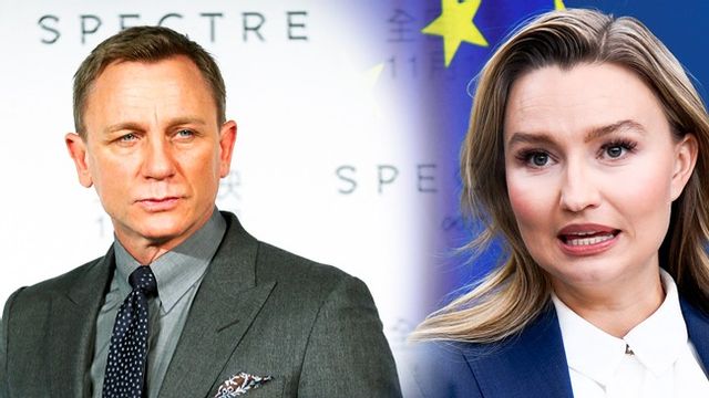 Daniel Craig spelade James Bond. Ebba Busch är energiminister. Foto: AP/Lars Schröder/TT