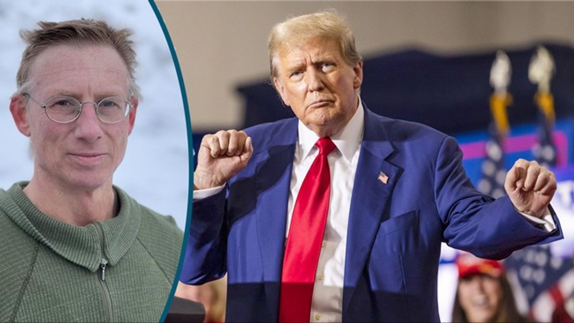 Det vanliga narrativet i svensk media om att Trump är galen eller dum. Foto: AP