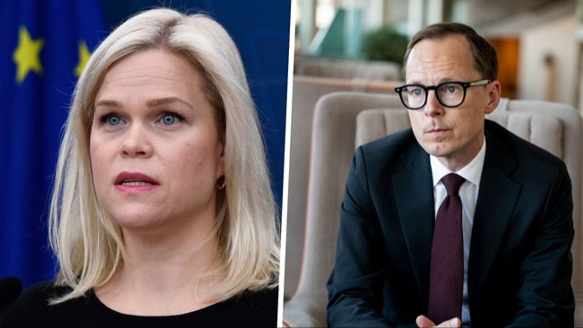 Liberalernas ministrar Paulina Brandberg och Mats Persson får båda lågt förtroende i den nya mätningen - endast 6 procent av väljarna har stort förtroende för dem.  Foto: Lars Schröder/TT/Christine Olsson/TT/