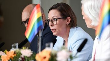 Utrikesminister Maria Malmer Stenergard. Bäst att stödja Palestina, annars kanske DN-redaktionen blir arg. Foto: Magnus Lejhall/TT 