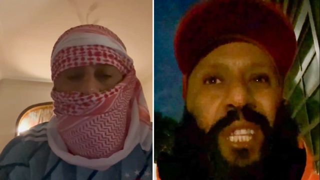 Terroristen som mördade svenskarna kallar sig Abdulsalam Jeelani Miftah Al-Aswad, till höger. Foto: Facebook