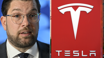 Jimmie Åkesson (SD) är positiv till Elon Musks roll i Vita huset men kritisk till hur Tesla agerar i Sverige. Montage. Foto: Henrik Montgomery/Janerik Henriksson/TT