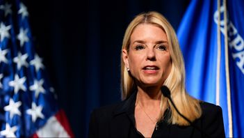 USA:s justitieminister Pam Bondi. Arkivbild. Julia Demaree Nikhinson/AP/TT