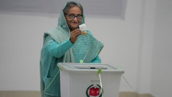 Sheikh Hasina blev omvald för fjärde gången i ett ifrågasatt val. Foto: Altaf Qadri/AP