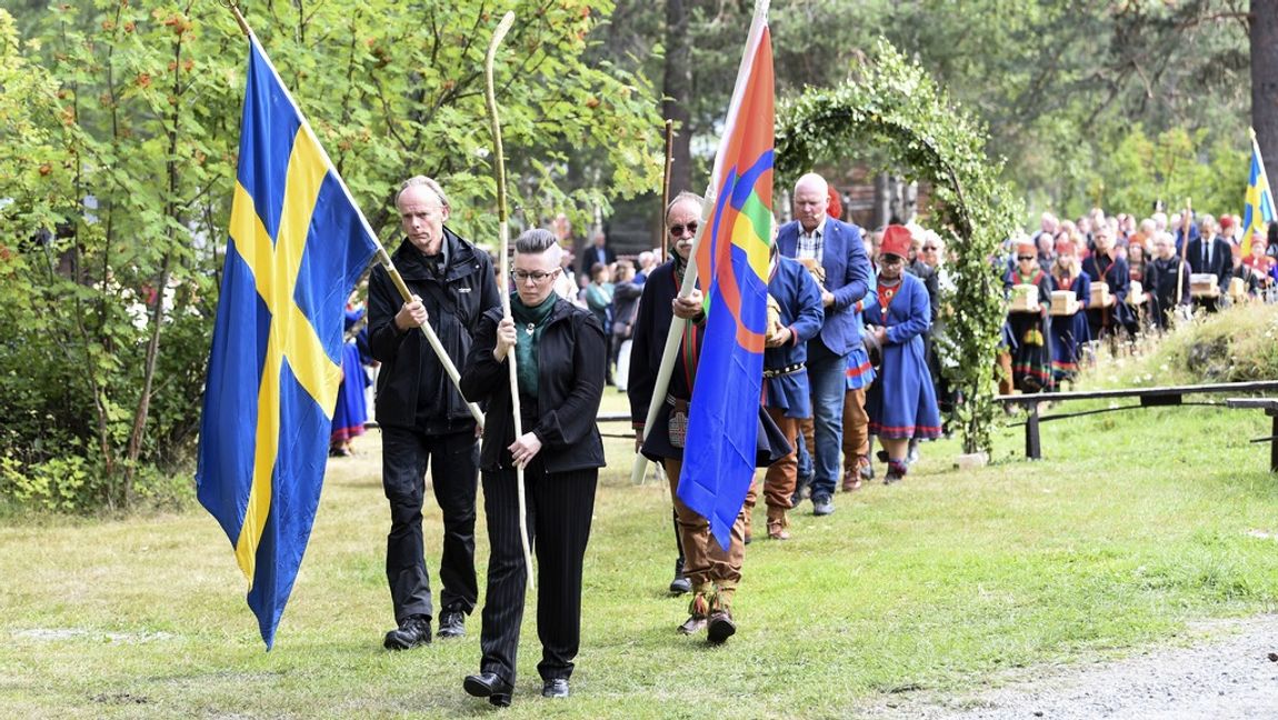 Det samiska och svenska går hand i hand och det finns inget tvivel om att samer är en svensk minoritet. Judar har dock i Västerbotten blivit avfärdade som utrikespolitik och något regionen inte vill befatta sig med. Foto: Henrik Montgomery/TT