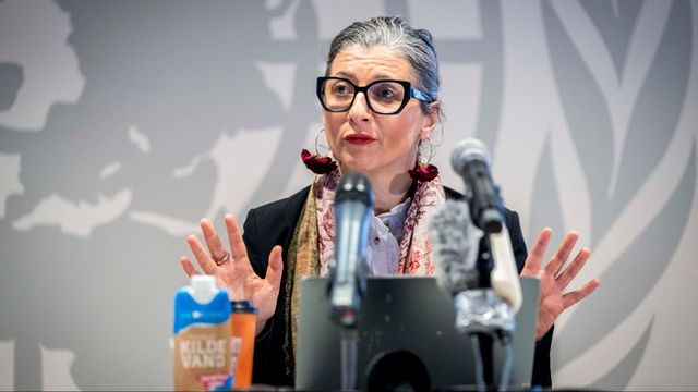 Francesca Albanese förnekar att hon är antisemit. Foto: AP