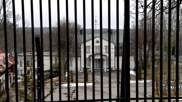 Irans ambassad på Lidingö där en allmän sammankomst kommer att hållas under fredagen. Foto: Janerik Henriksson/TT