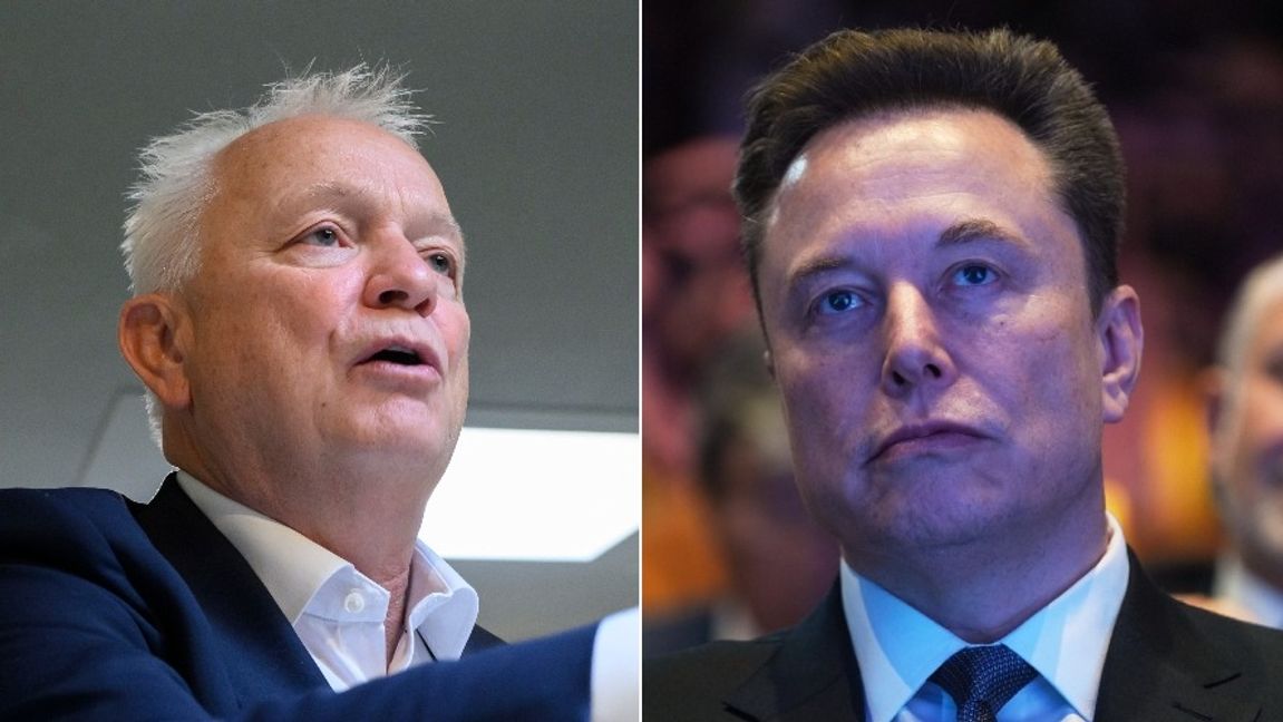  Michael O’Leary och Elon Musk. Foto: Henrik Montgomery/TT, Evan Vucci/AP