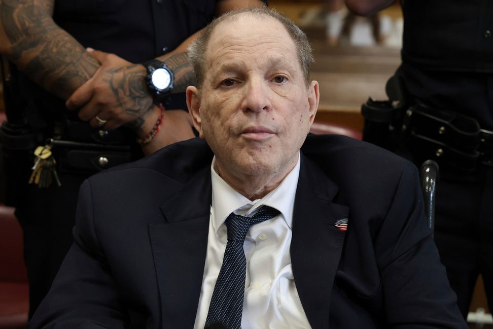 Harvey Weinstein på plats i domstolen i New York i fredags. Foto: Jefferson Siegel/AP/TT