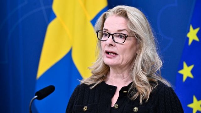 Skolministern Lotta Edholm (L). Foto: Christine Olsson/TT.