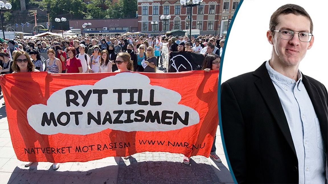 Att vara emot nazism är tack och lov inte särskilt kontroversiellt. Foto: Maja Suslin / TT