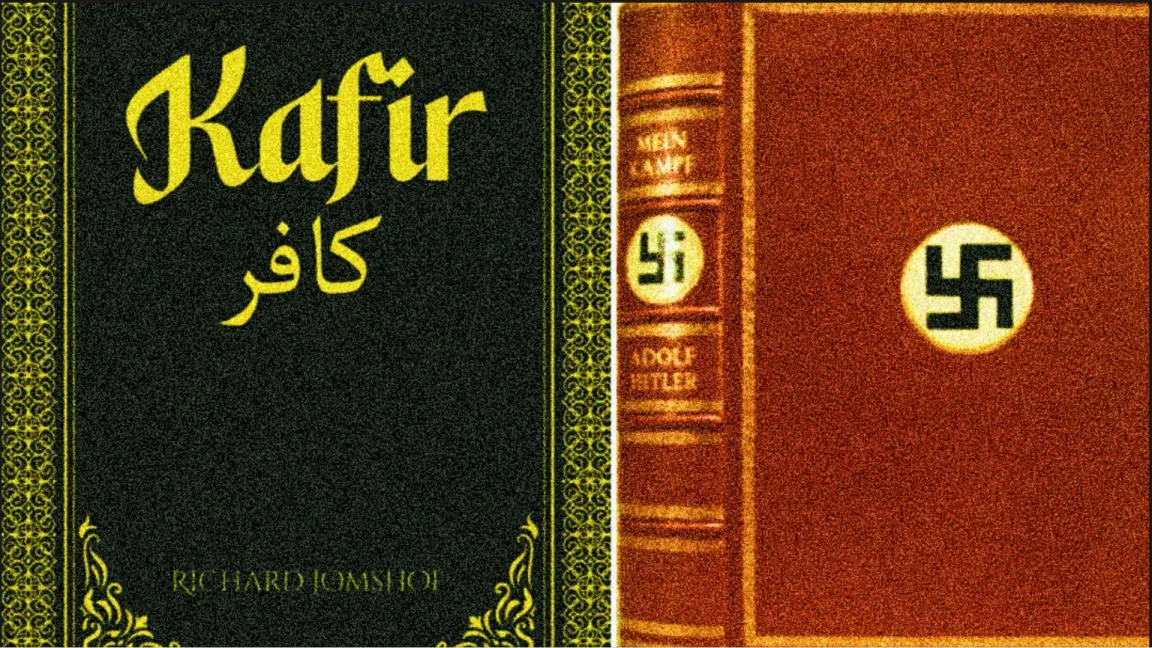 Kafir ”känsligare” än Mein Kamps enligt Bokus och Adlibris? Foro: Skärmavbilder