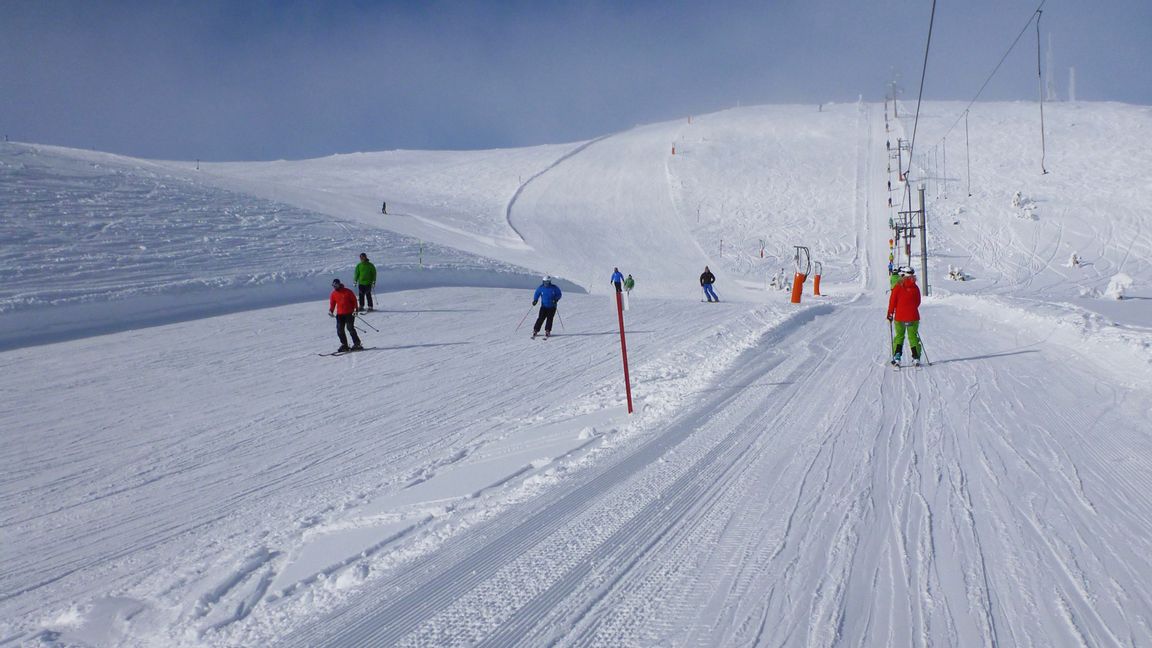 Besökarna måste följa Folkhälsomyndighetens regler och råd och Skistars riktlinjer.  Foto: Erik Johansen.