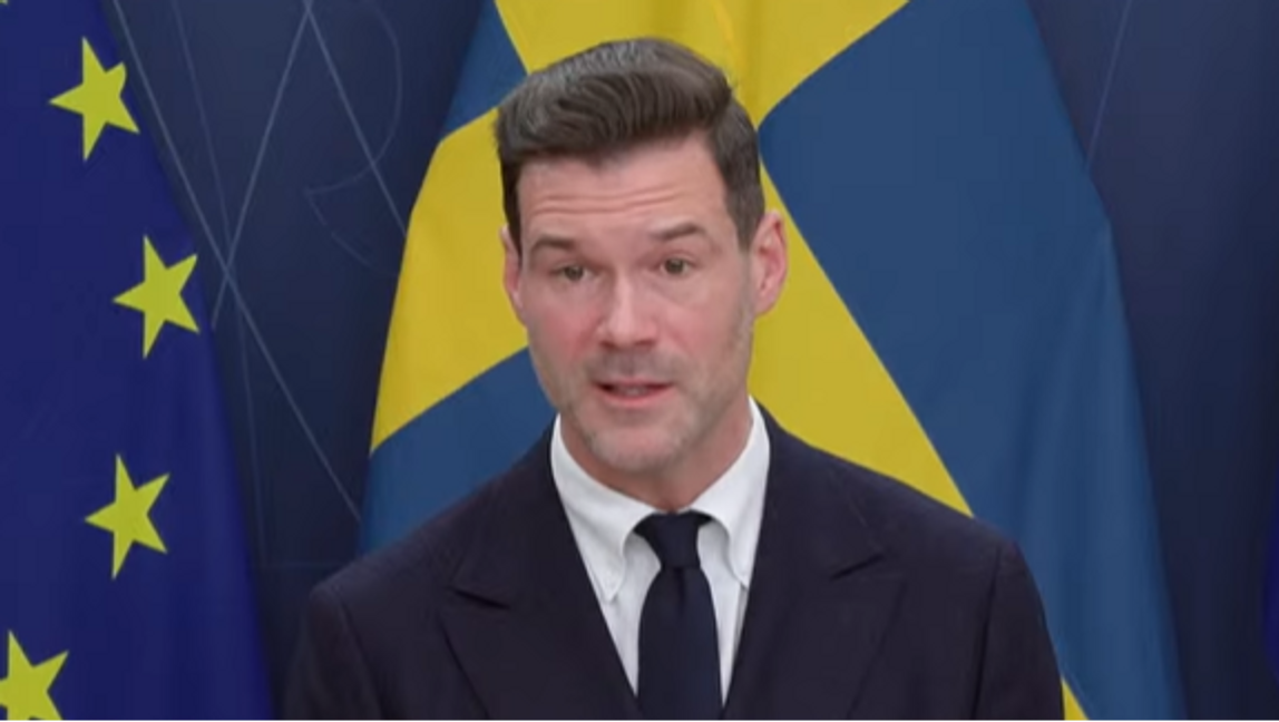 Johan Forssell (M). Foto:Fakismil/Youtube
