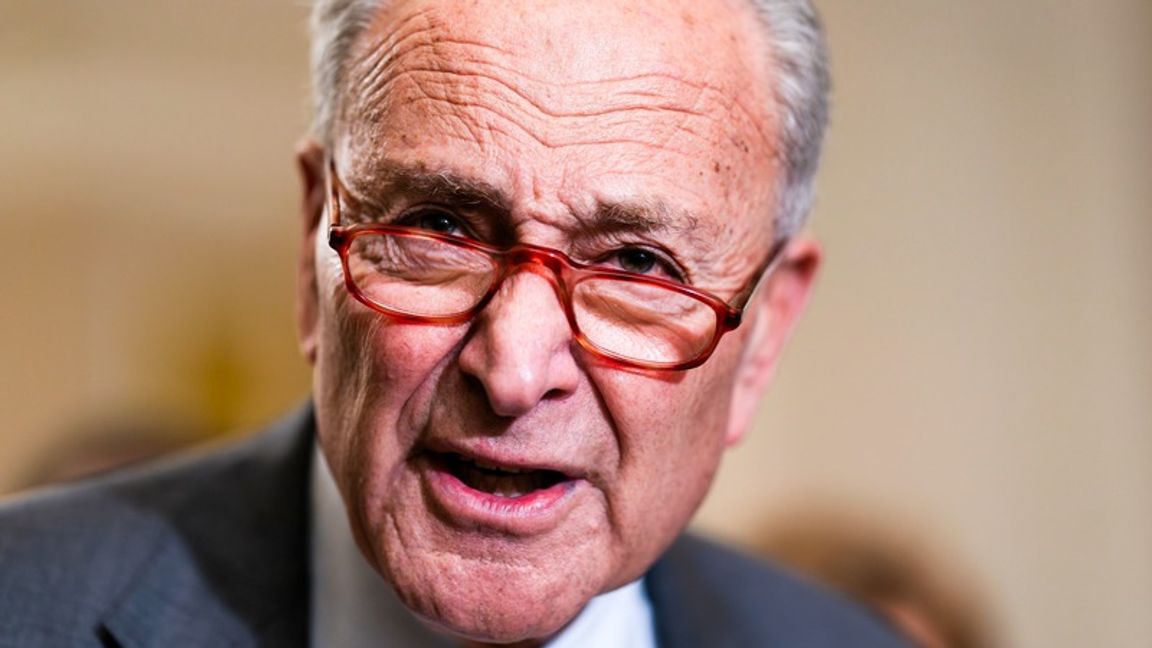 Senatens ledare Chuck Schumer (Demokraterna). Arkivbild: Foto: J. Scott Applewhite