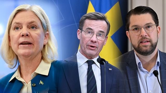 Magdalena Andersson, Ulf Kristersson och Jimmie Åkesson. Foto: Anders Wiklund/Jessica Gow/Johan Nilsson/TT