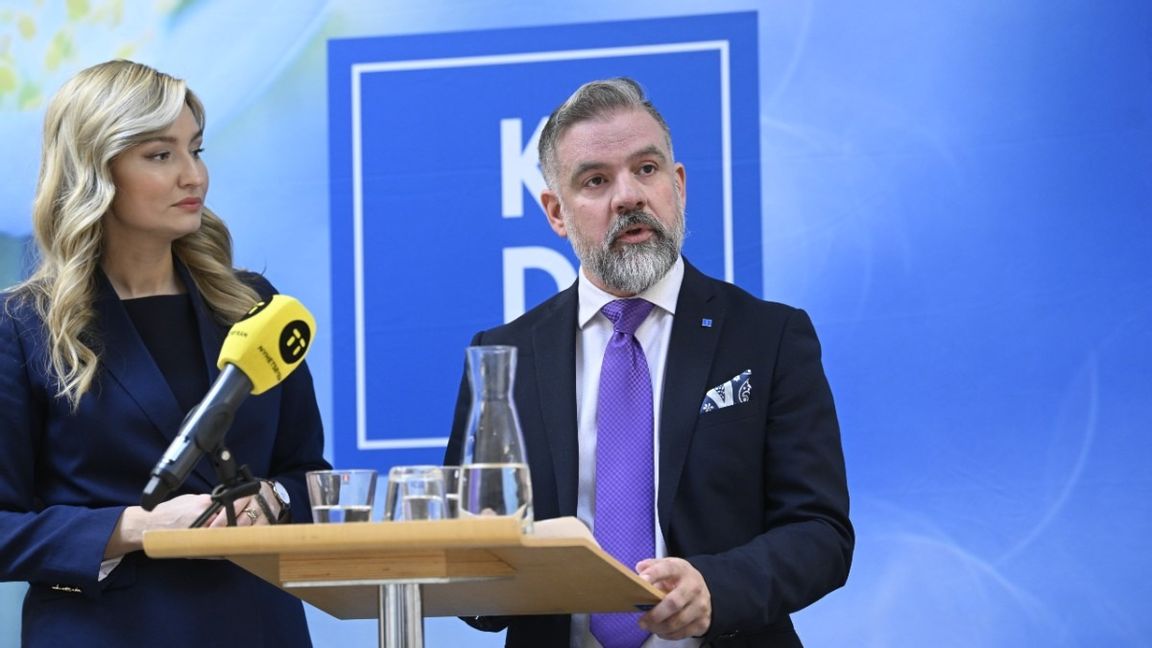 Johan Ingerö blir ny partisekreterare för KD. Foto: Fredrik Sandberg/TT