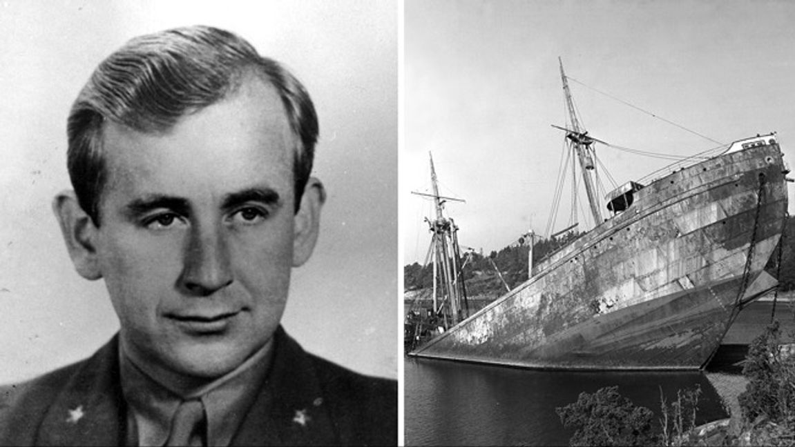 Norske motståndshjälten Max Manus låg bakom sänkningen av tyska fångskeppet Donau. Foto: Scanpix