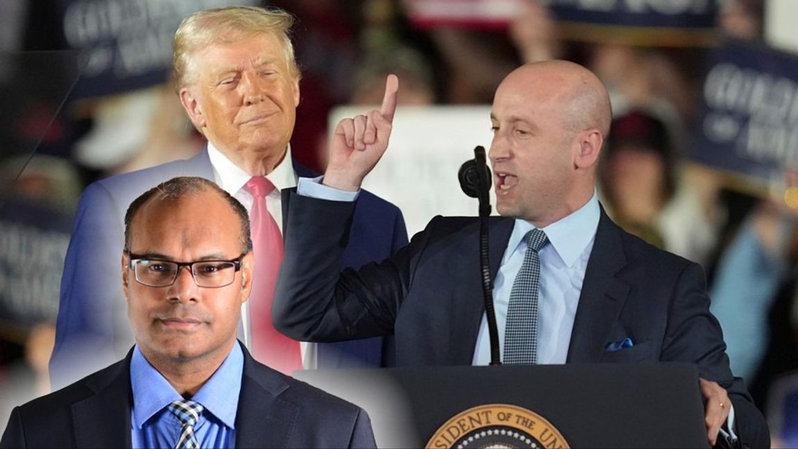 Stephen Miller ligger bra till hos chefen – för tillfället. Foto: Paul Sancya / TT