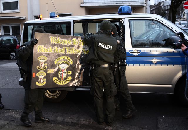 Mc-gänget Satudarah förbjuds i Norge. Bilden är tagen i Tyskland där klubben är förbjuden sedan tidigare. Arkivbild. Foto: Henning Kaiser/AP/TT