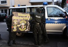 Mc-gänget Satudarah förbjuds i Norge. Bilden är tagen i Tyskland där klubben är förbjuden sedan tidigare. Arkivbild. Foto: Henning Kaiser/AP/TT