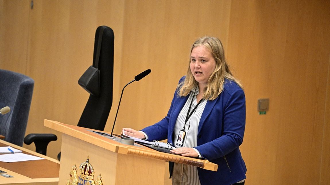 Ida Gabrielsson säger att det var hon som skrek. Många tror att hon tar smällen för sin partiledare. Foto: Claudio Bresciano/TT