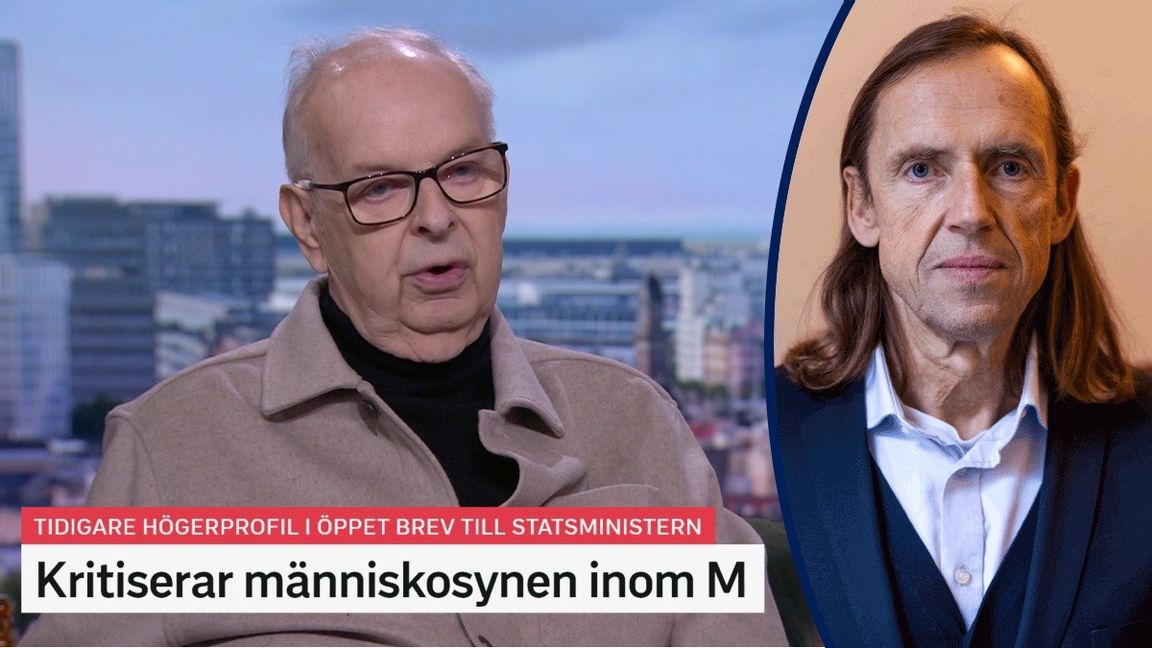 Mats Svegfors intervjuad i Morgonstudion. Foto: Skärmavbild från SVT.