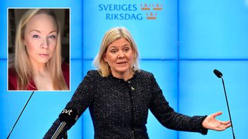 Patricia Pettersson (infälld bild). Statsminister Magdalena Andersson till höger. Foto: Privat / Anders Wiklund/TT