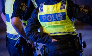 Svensk polis ökar närvaron vid transporter till Danmark. Arkivbild. Johan Nilsson/TT