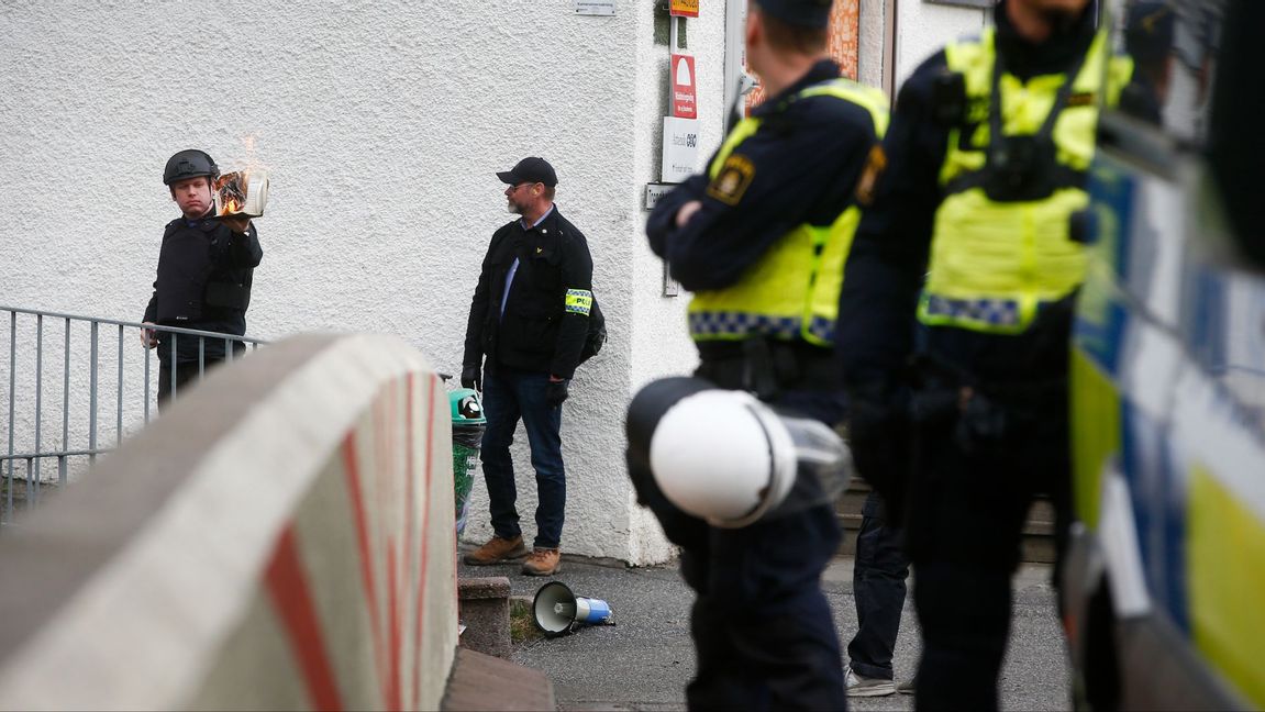 Förhöjd hotbild mot Sverige, men terrorhotnivån ligger fortfarande på tre. Foto: Fredrik Persson/TT 