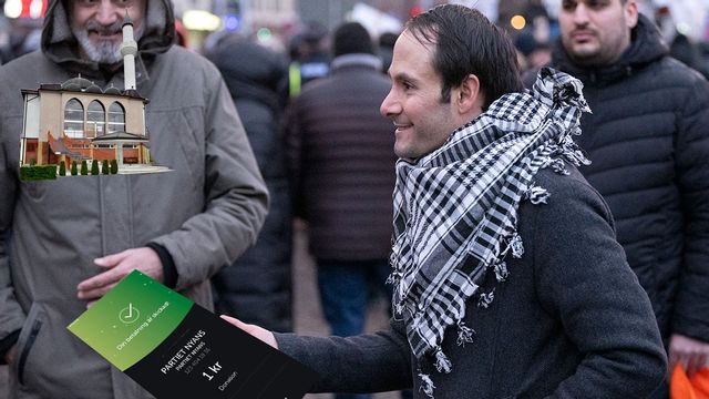 Mikail Yüksel ska donera pengarna från Swishkuppen till ett moskébygge. Foto: Johan Nilsson/TT, Jonas Ekströmer/TT och Twitter
