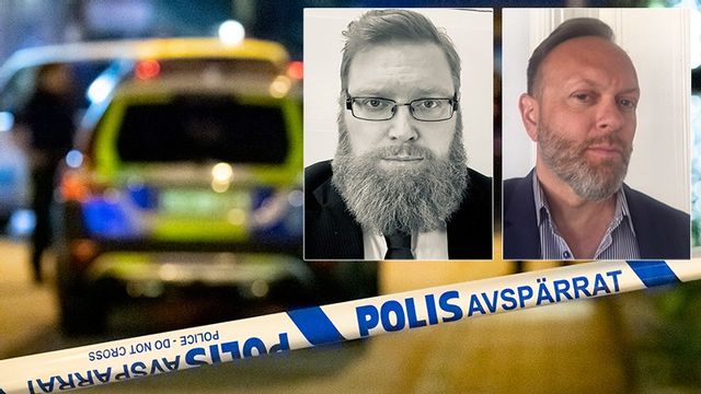 Dagens debattörer Edward Nordén och Nils Garcia-Grundström (MED). Foto: Johan Nilsson/TT / Privat