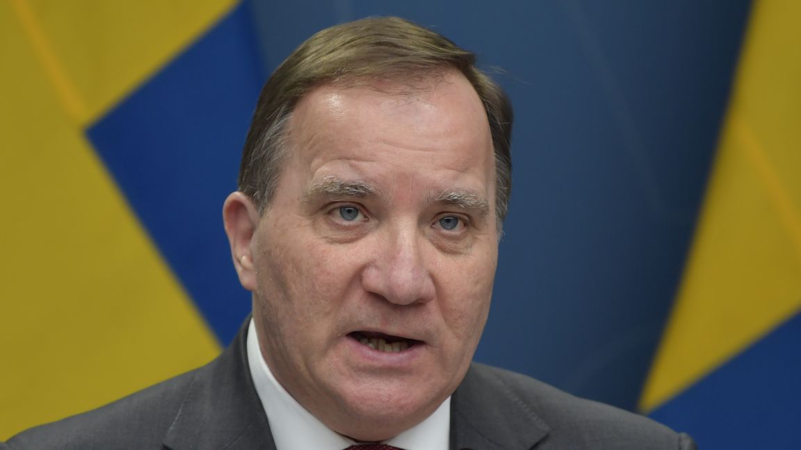 – Läget är allvarligt. Vi har en högre smittspridning och den fortsätter att öka. Det finns en stor risk för en tredje våg, säger Stefan Löfven. Foto: Anders Wiklund/TT.