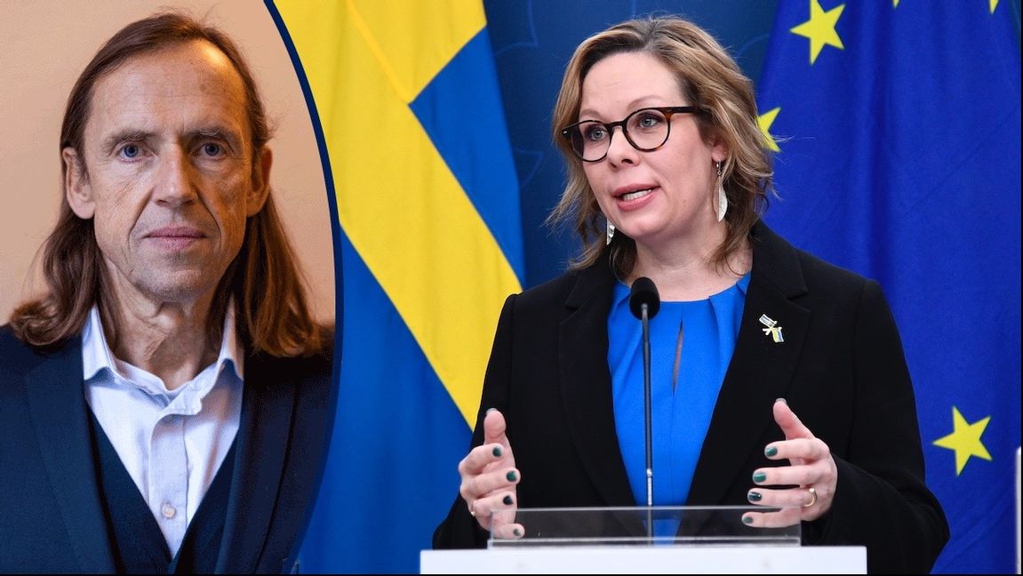 Den som ägnat sig åt verksamhet som syftar till att undergräva våra demokratiska principer har all anledning att känna oro, enligt migrationsminister Maria Malmer Stenergard (M). Foto: Lars Schröder/TT