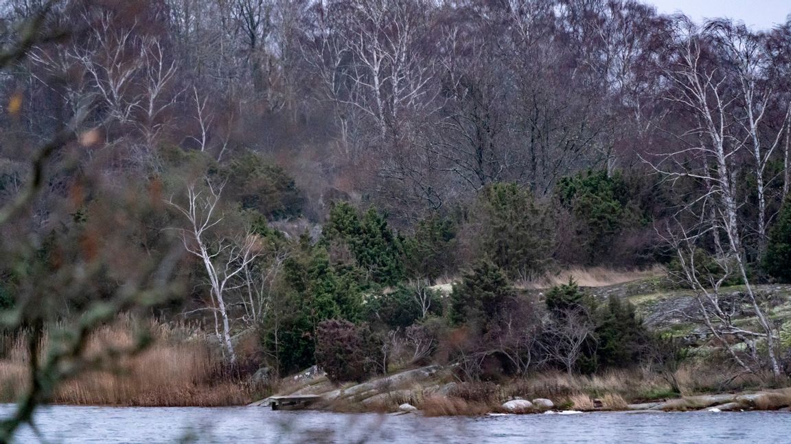 Ön Varö i Karlskrona skärgård sedd från Skillingenäs. Den 57-årige man som i somras försvann från sitt hem i centrala Karlskrona hittades död på Varö i november. Foto: Johan Nilsson/TT.