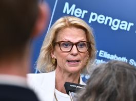 Finansminister Elisabeth Svantesson (M) lägger i dag fram regeringens statsbudget för 2026. Arkivbild. Foto: Claudio Bresciani/TT