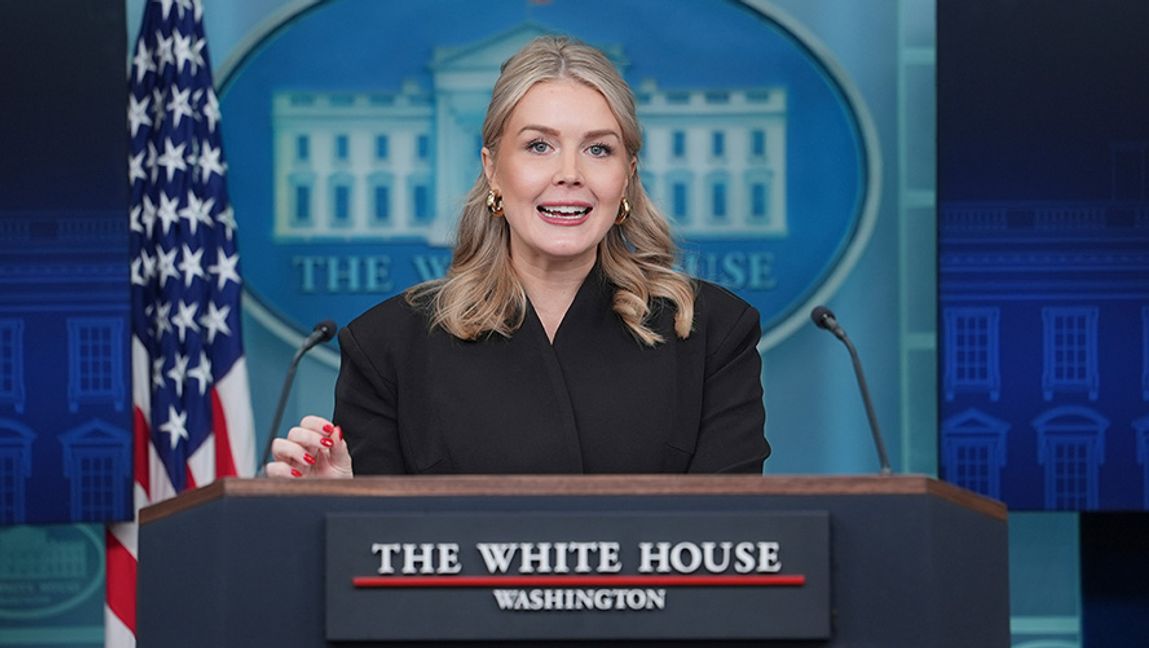 Karoline Leavitt. Foto: Evan Vucci/AP/TT