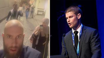 Carl-Oskar Bohlin under förföljelsen och Oliver Rosengren. Bild: Faksimil X/Pontus Lundahl / TT