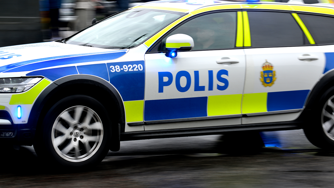 Polis grep den berusade mannen under lugna omständigheter. Foto: Janerik Henriksson/TT (arkivbild)