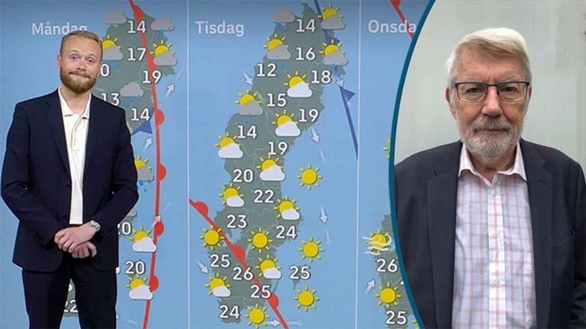 Väder och klimat är inte samma sak, noterar Danne Nordling. Foto: Skärmavbild SVT Play