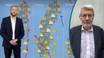 Väder och klimat är inte samma sak, noterar Danne Nordling. Foto: Skärmavbild SVT Play