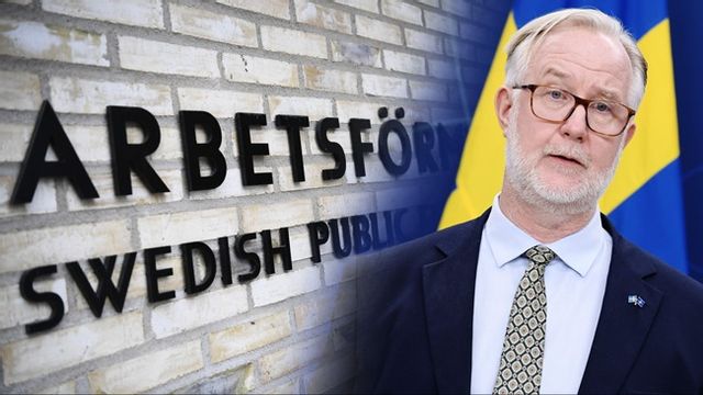 Arbetsmarknadsminister Johan Pehrson kan andas ut. Ny arbetsmarknadsprognos från Arbetsförmedlingen. Arkivbild Foto: PONTUS LUNDAHL/MIKAELA LANDESTRÖM/TT