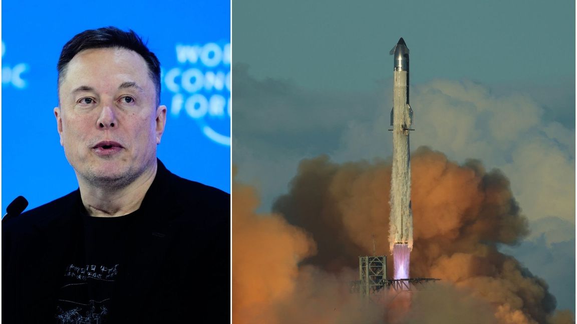 Elon Musk säger att månen är ett mer realistiskt mål. Foto: Markus Schreiber/AP/TT/Eric Gay/AP/TT