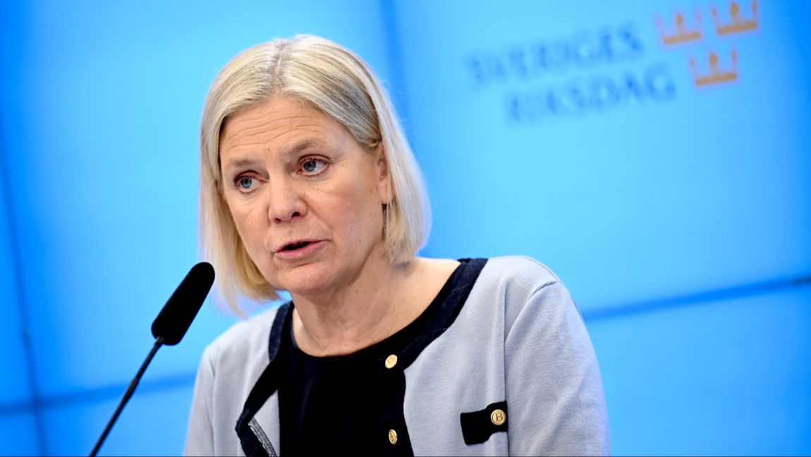 S-ledaren Magdalena Andersson är upprörd över mångmiljonvinsterna i förskolan. Pontus Lundahl/TT