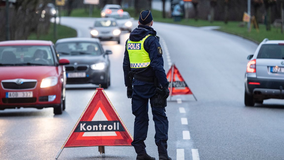 Polisens varning: Covidkontroller tar resurser. Foto: Johan Nilsson/TT. 